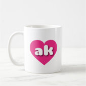 Alaska heiß rosa Herz - I Liebe ak Kaffeetasse (Links)