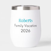 Alaska Here We Come 2026 Custom Insulated Tumbler (Rückseite)