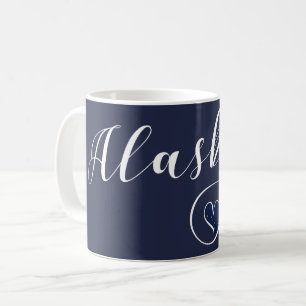 Alaska Herz Tasse, Alaskan Flag Kaffeetasse