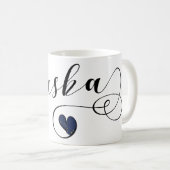 Alaska Herz Tasse, Alaskan Flag Kaffeetasse (VorderseiteRechts)