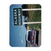 Alaska Highway Sign 1962 Vintag Magnet (Vertikal)