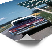 Alaska Highway Sign 1962 Vintag Poster (Ecke)