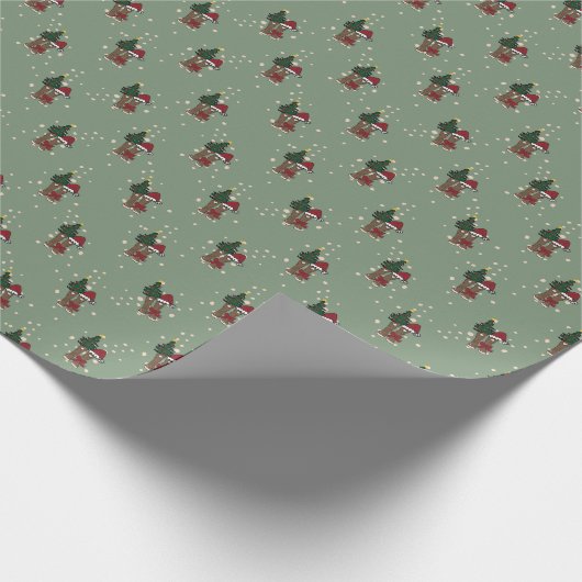 Alaska Holiday Weihnachtsschuhe Geschenkpapier (Ecke)