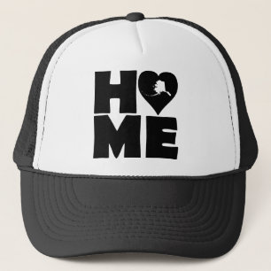 Alaska Home Heart State Ball Cap Trucker Hat Truckerkappe