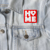 Alaska Home Heart State Button Badge Pin (Beispiel)