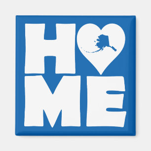 Alaska Home Heart State Kühlschrankmagnet