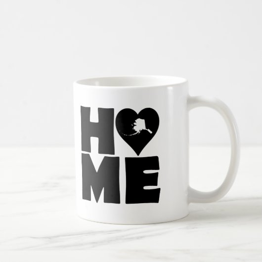 Alaska Home Heart State Mug oder Travel Mug Kaffeetasse (Rechts)