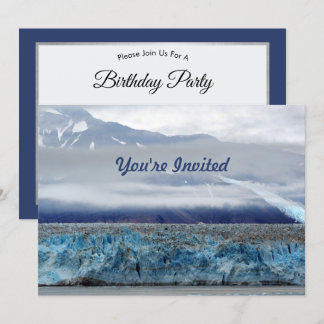 Alaska Hubbard Glacier Foto Geburtstag Einladung
