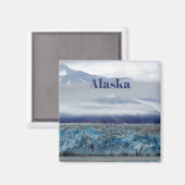 Alaska Hubbard Glacier Foto Magnet (Vorderseite/Rückseite)