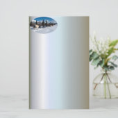 Alaska Husky Dog Sled Race Briefpapier (Stehend Vorderseite)