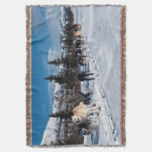 Alaska Husky Dog Sled Race Decke (Vorderseite Vertikal)