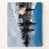 Alaska Husky Dog Sled Race Notizblock (Rückseite)