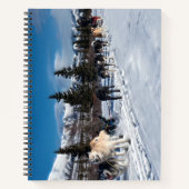 Alaska Husky Dog Sled Race Notizblock (Vorderseite)