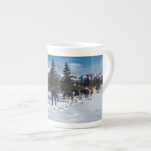 Alaska Husky Dog Sled Race Porzellantasse