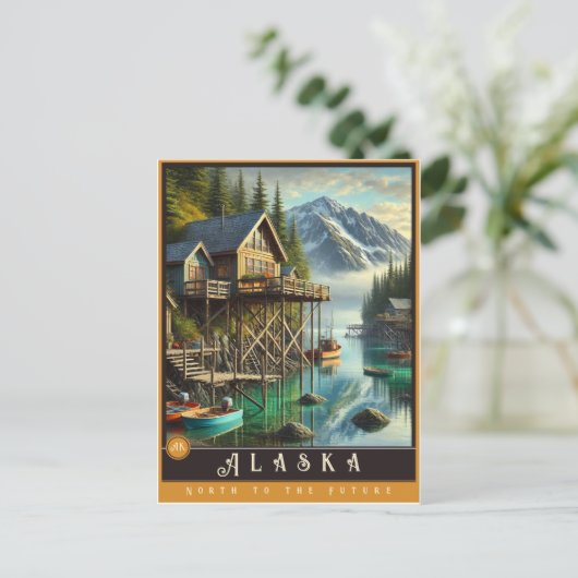 Alaska | Hyper-Realistisches Staat Postkarte (Stehend Vorderseite)