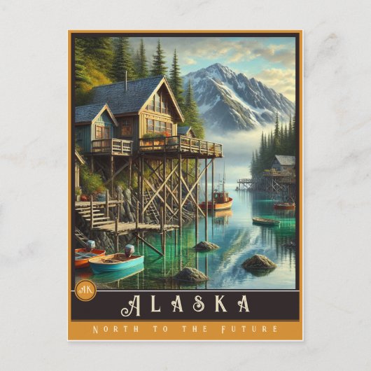 Alaska | Hyper-Realistisches Staat Postkarte (Vorderseite)