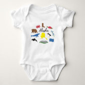 Alaska Icons Baby Strampler (Vorderseite)