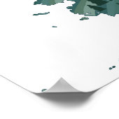 Alaska Illustriert Map Poster (Ecke)