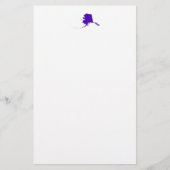 Alaska im Lila Briefpapier (Vorderseite)