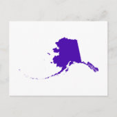 Alaska im Lila Postkarte (Vorderseite)