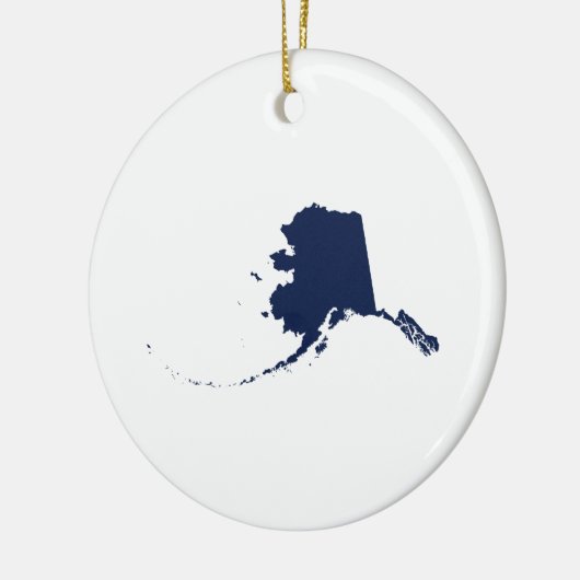 Alaska in Blau Keramik Ornament (Links)