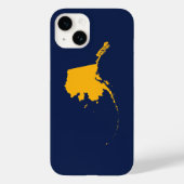 Alaska in Blau und Gold Case-Mate iPhone Hülle (Rückseite)
