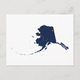 Alaska in Blau und Gold Postkarte