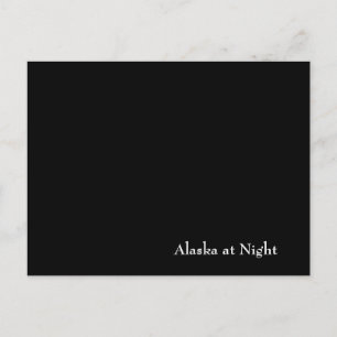 Alaska in der Nacht Postkarte