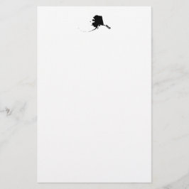 Alaska in Schwarz Briefpapier