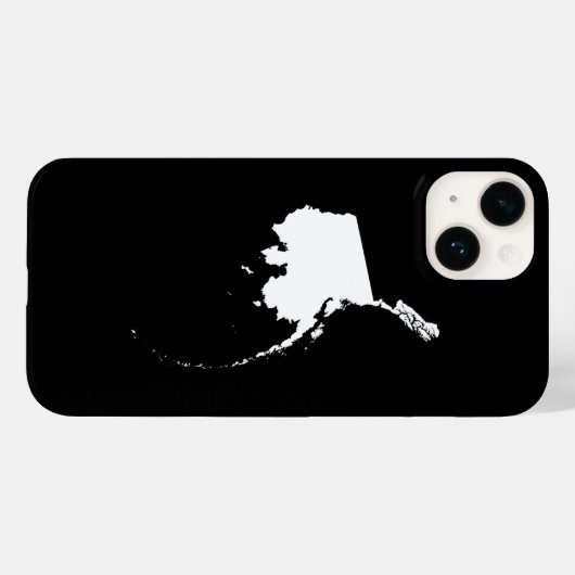 Alaska in Weiß Case-Mate iPhone Hülle (Rückseite (Horizontal))