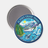 Alaska Inside Passage USA Magnet (Vorderseite/Rückseite)