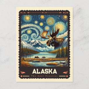 Alaska   Inspiriert von Vincent Van Gogh Postkarte