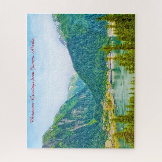 Alaska Juneau Weihnachtsgrüße Puzzle (Vertikal)