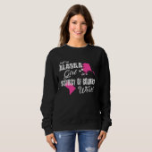 Alaska Just an Alaska girl in a District of Colum Sweatshirt (Vorne ganz)