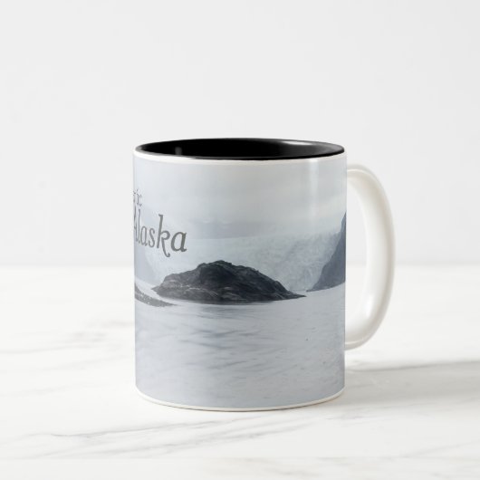 Alaska-Kaffee-Tassen - authentisches Alaska Zweifarbige Tasse (VorderseiteRechts)