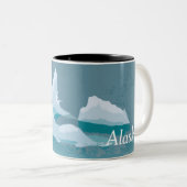Alaska-Kaffee-Tassen - Eisberg Zweifarbige Tasse (VorderseiteRechts)