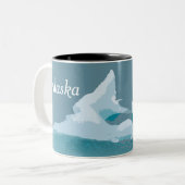 Alaska-Kaffee-Tassen - Eisberg Zweifarbige Tasse (Vorderseite Links)