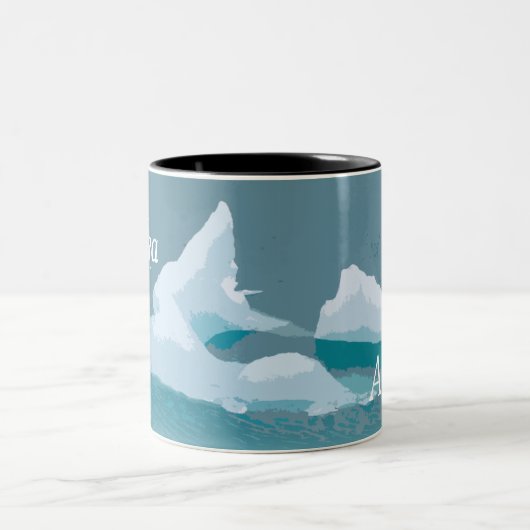 Alaska-Kaffee-Tassen - Eisberg Zweifarbige Tasse (Mittel)