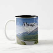 Alaska-Kaffee-Tassen - Ihr Abenteuer erwartet Zweifarbige Tasse (Links)
