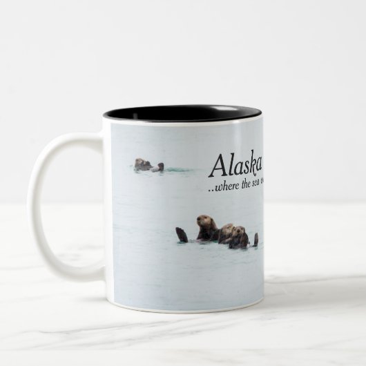 Alaska-Kaffee-Tassen - Seeotter Zweifarbige Tasse (Links)