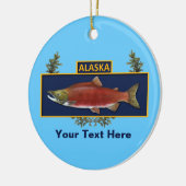 Alaska-Kampf-Fischer-Abzeichen Keramikornament (Links)