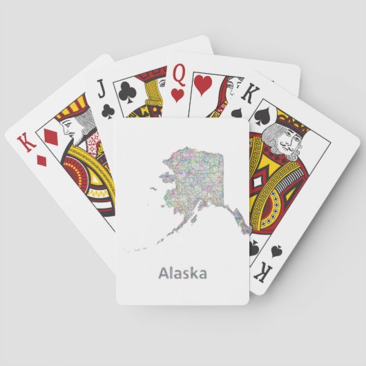 Alaska-Karte Spielkarten (Rückseite)