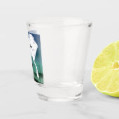 Alaska Karte und Elche Schnapsglas (Rechts)