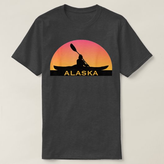 ALASKA Kayak Souvenir I Liebe Kayaking T-Shirt (Design vorne)