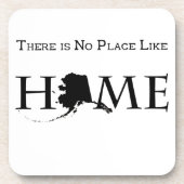 Alaska kein Ort wie Zuhause Getränkeuntersetzer (Vorderseite)