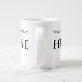 Alaska kein Ort wie Zuhause Jumbo-Tasse (Rückseite)