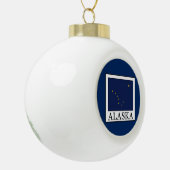 Alaska Keramik Kugel-Ornament (Links)