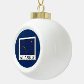Alaska Keramik Kugel-Ornament (Rechts)