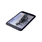 Alaska Killer Whales Briefmarke Badematte (Schrägansicht)