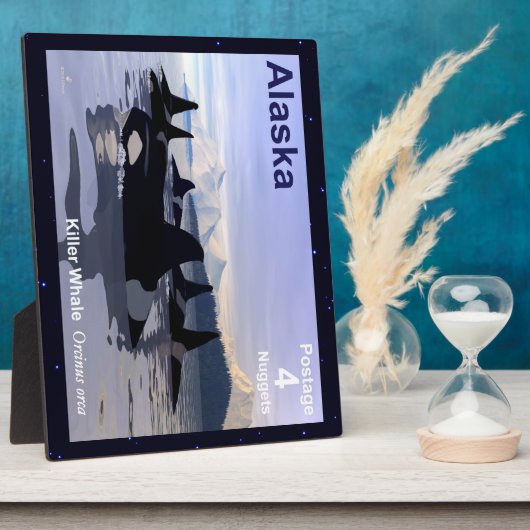 Alaska Killer Whales Briefmarke Fotoplatte (Seite)